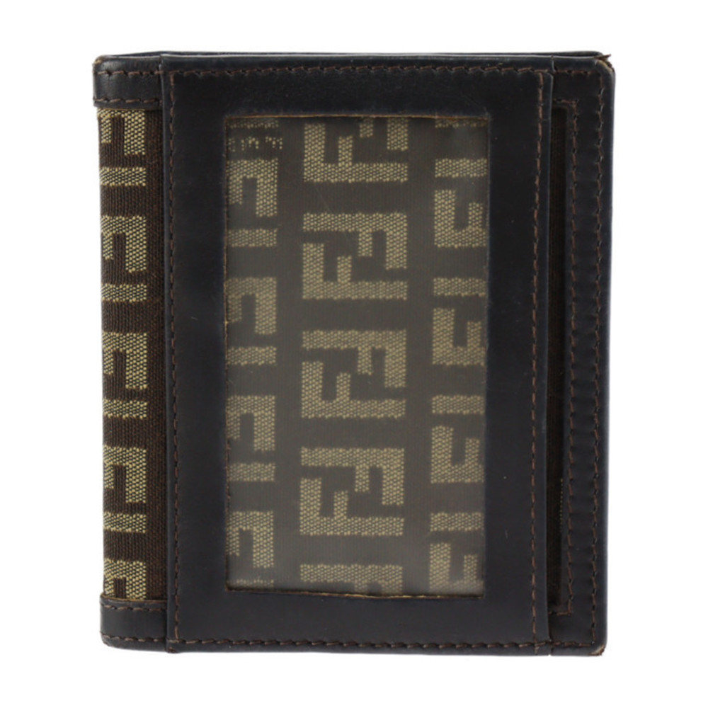Fendi Pass Case Card Case Brown